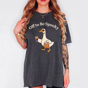 Goose Off To Be Spooky Shirt, Halloween Goose Sweatshirt, Spooky Season Shirt, Funny Goose Halloween Shirt