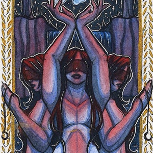 the high priestess sticker