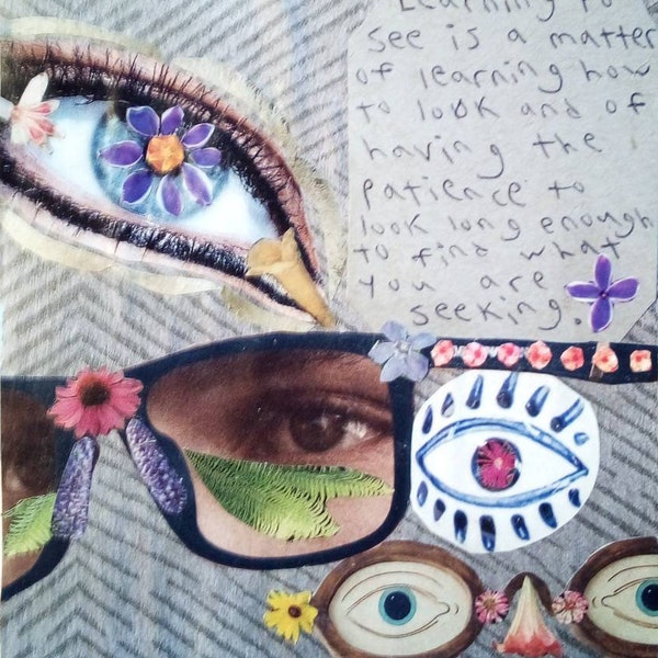 Note card eyes