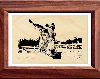 140mw - Mule Portrait - Scroll Saw Pattern (pdf)