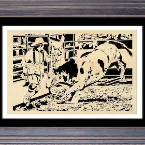 148mw - Rodeo Clown 4 - scroll saw pattern - (pdf)