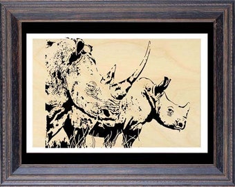 088mw - Rhino - Scroll Saw Pattern (pdf)