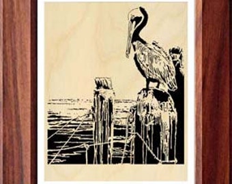 018mw - Brown Pelican - Scroll Saw Pattern  (pdf)