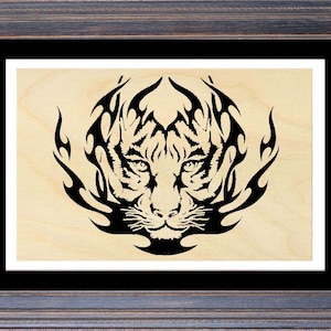 111mw - Tiger Fire - Scroll Saw Pattern (pdf)