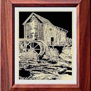 043mw - Glade Creek Mill - Scroll Saw Pattern (pdf)