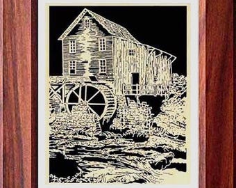 043mw - Glade Creek Mill - Scroll Saw Pattern (pdf)