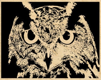 079mw - Owl Portrait - Scroll Saw Pattern (pdf)