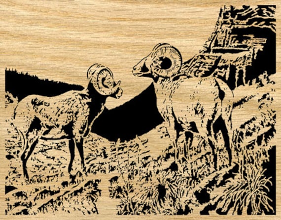 068mw Mountain Sheep Scroll Saw Pattern pdf - Etsy