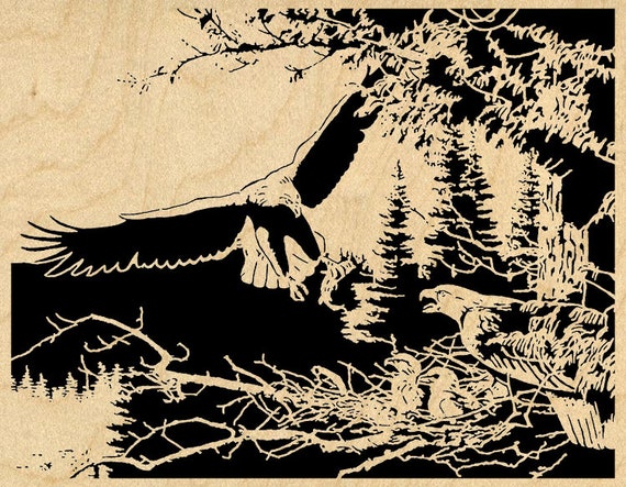 Eagle On A Limb pdf Scroll Saw Pattern 029mw