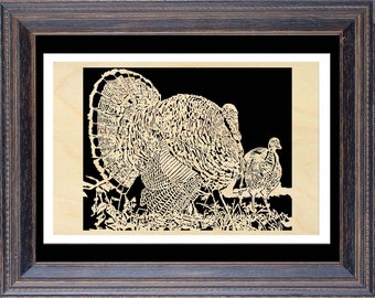 102mw - Strutting Gobbler - Scroll Saw Pattern (pdf)