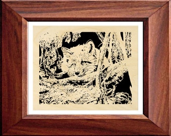 087mw -Red  Fox - Scroll Saw pattern (pdf)