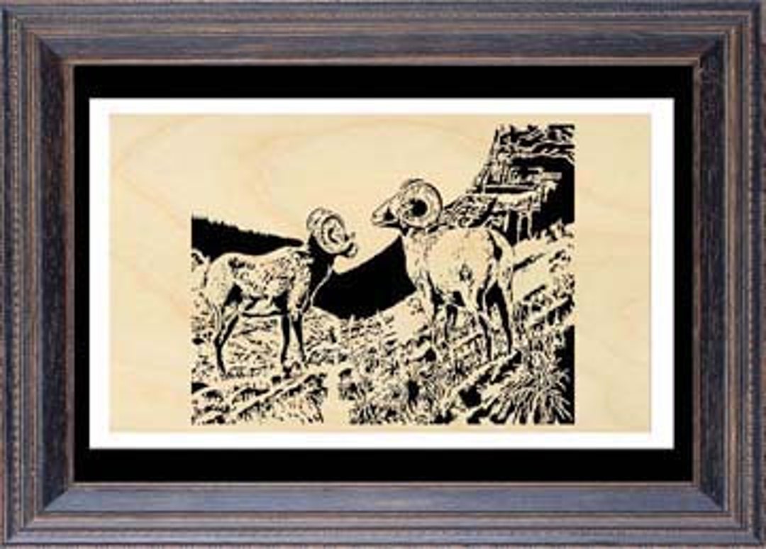 068mw - Mountain Sheep- Scroll Saw Pattern (pdf) - Etsy