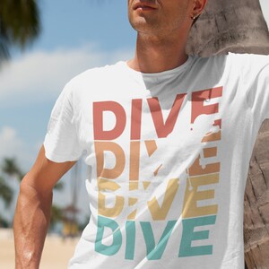 Scuba Diving T-Shirt Scubadiving Scuba Diver Gift Scuba Couple Deep Sea Diver Shirt Scuba Dad Scuba Mom Unisex Softstyle T-Shirt image 1