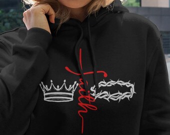 Faith Christian Hoodie | Inspirational Scripture Design