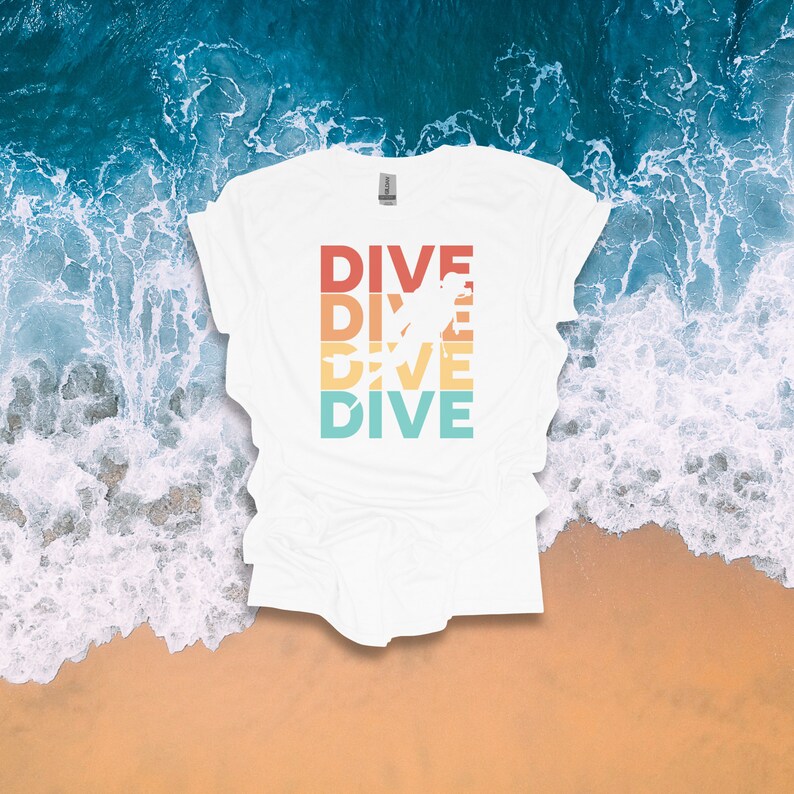 Scuba Diving T-Shirt Scubadiving Scuba Diver Gift Scuba Couple Deep Sea Diver Shirt Scuba Dad Scuba Mom Unisex Softstyle T-Shirt image 4