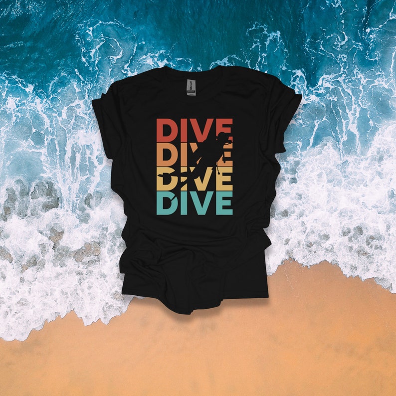 Scuba Diving T-Shirt Scubadiving Scuba Diver Gift Scuba Couple Deep Sea Diver Shirt Scuba Dad Scuba Mom Unisex Softstyle T-Shirt image 3