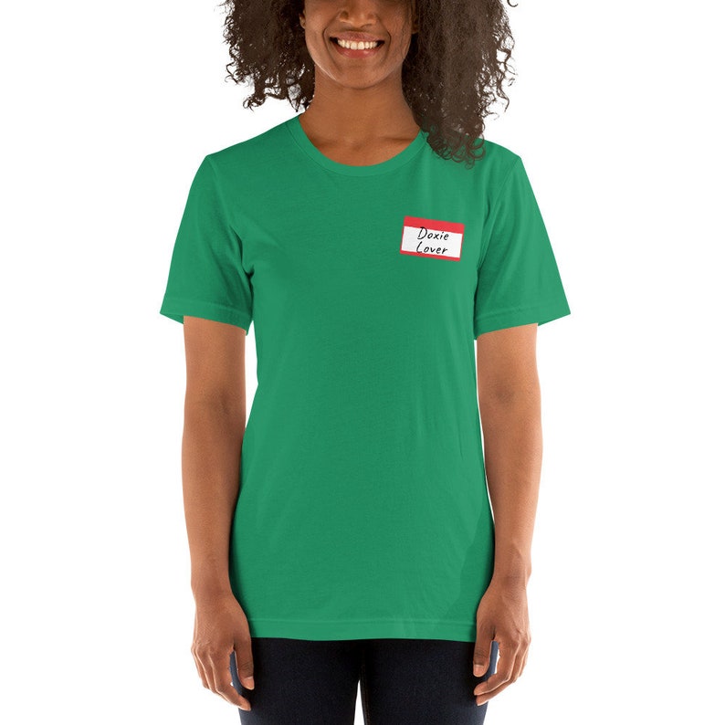 Weiner Dog Doxie Shirt Doxie Lover Name Tag Shirt Sausage Dog Dog Mom Wiener Dog Lover Shirt Dachshund Lover Shirt Doxie Mom