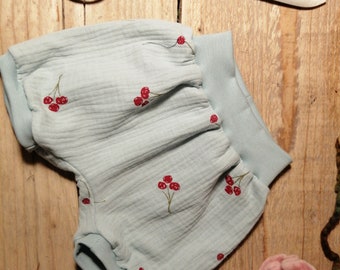 Lilakind Pumphose Hose Babyhose Jersey Rockabilly Kirschen