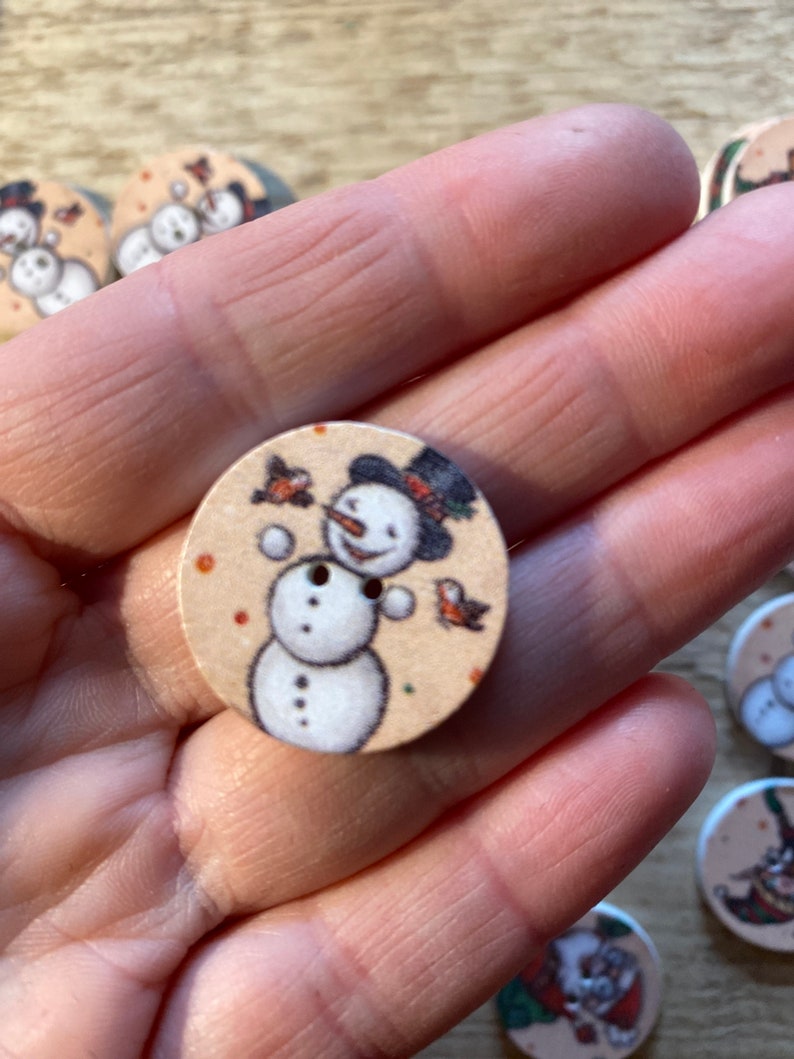 Christmas Buttons / Sewon Button / 2.5 Cm Etsy