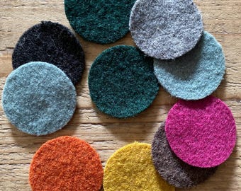 Patches 1 piece 4.5 cm / Walkloden patches for repairing clothes / Walkloden patches / application / elbow patches / wool patches