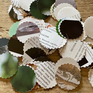 Konfetti Blumen / Sommerfest / Konfetti aus Recyclingpapier / Papierprodukt / Scrapbooking / Kartenherstllung Collage Partybedarf / Fasching