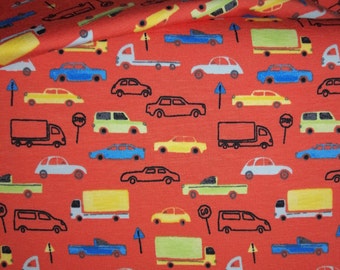 0.50 m/0.54yd jersey cotton jersey cars