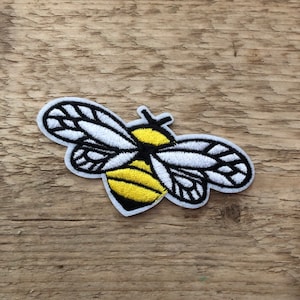 Patch Bee Bumblebee Iron-On Patch Patch Iron-On Application Sewing Patch