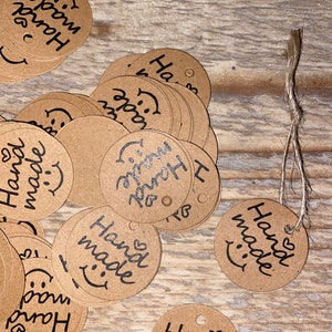 Etiketten etiketten 10/20 of 30 stuks natuurproduct/cadeaukaartjes handgemaakt