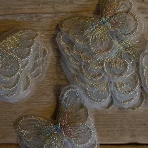 Glitter patches / butterfly embroidered / applique for sewing on / patches / patches