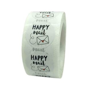 500 Stück Sticker auf Rolle / Labels Aufkleber Box Aufkleber Craftpapier / selbstklebende Labels