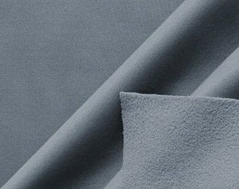 0,5m / 0,54yd Jersey / Double Jersey / Material / Grau / Winterstoff