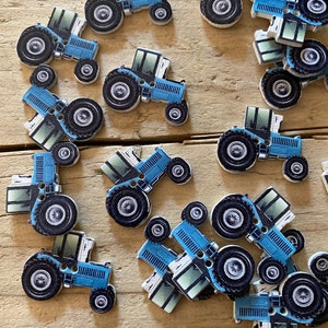 Holzknöpfe Traktor 5/10 Stück / Knöpfe Nähen Scrapbooking Kartengestaltung Handwerk Knopf