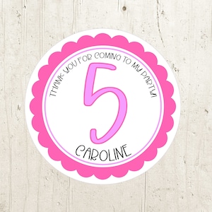 Personalized Birthday Party Stickers: Waterproof Favor Stickers
