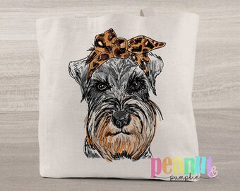 shoulder bag shopping bag dog mom Schnauzer tote bag schnauzer mom schnauzer gifts all over print tote bag gym bag FREE SHIPPING