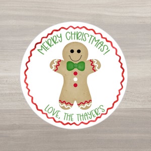 Gingerbread Christmas gift labels, gingerbread gift tags, Christmas gift tags, gingerbread stickers, Christmas gingerbread party favors