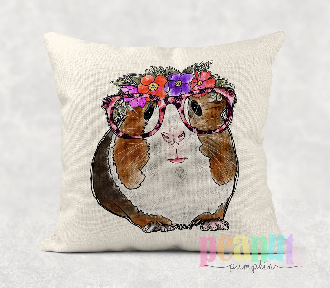 Guinea pig throw pillow guinea pig decor guinea pig gifts Etsy