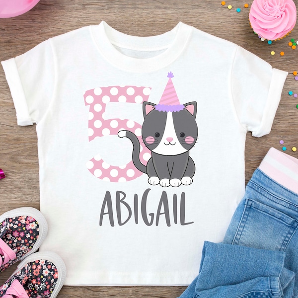 Toddler Cat Shirt Etsy