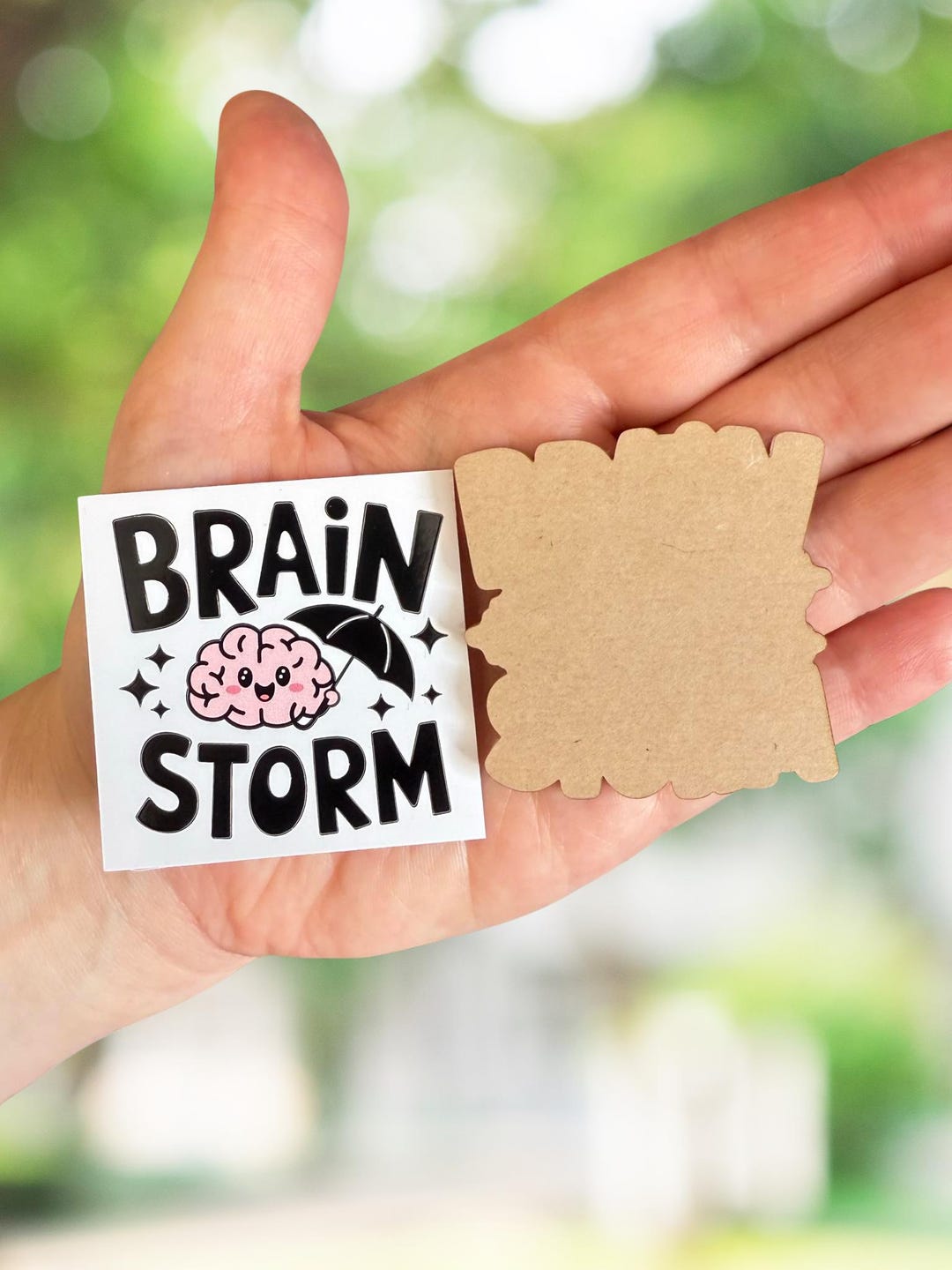 Brain Storm Badge Reel Blank and Decal - Punny Teacher Acrylic Blank ...