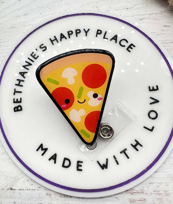 Pizza Badge Reel, Food Badge Reel, Pizza Gifts, Pizza Badge Holder, Cute Badge  Reel, Food Gifts, ID Holder, Retractable 