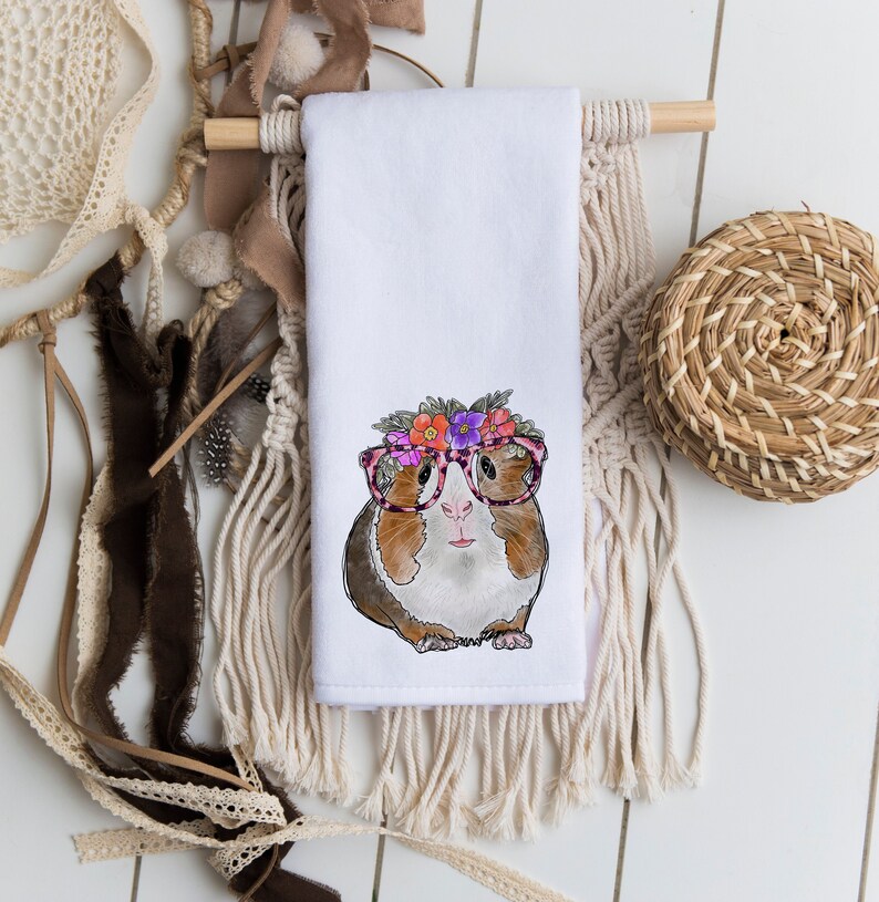 Guinea Pig Kitchen Towel Guinea Pig Gifts Guinea Pig Decor Etsy