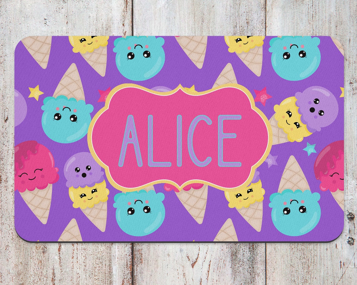 Kids Placemats Placemat Kids Placemat for Kid Personalized Etsy