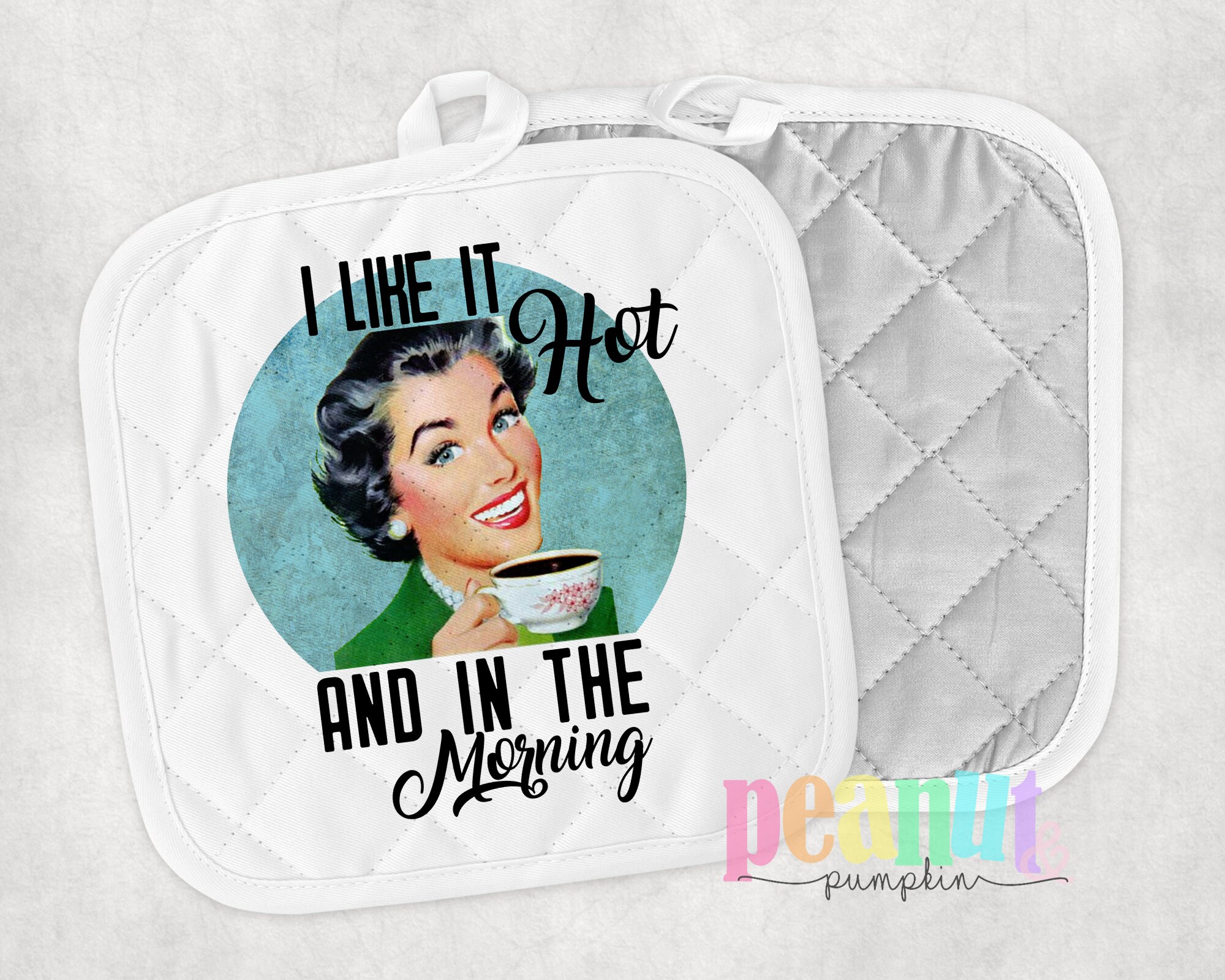 Funny pot holder retro pot holder coffee gifts coffee Etsy