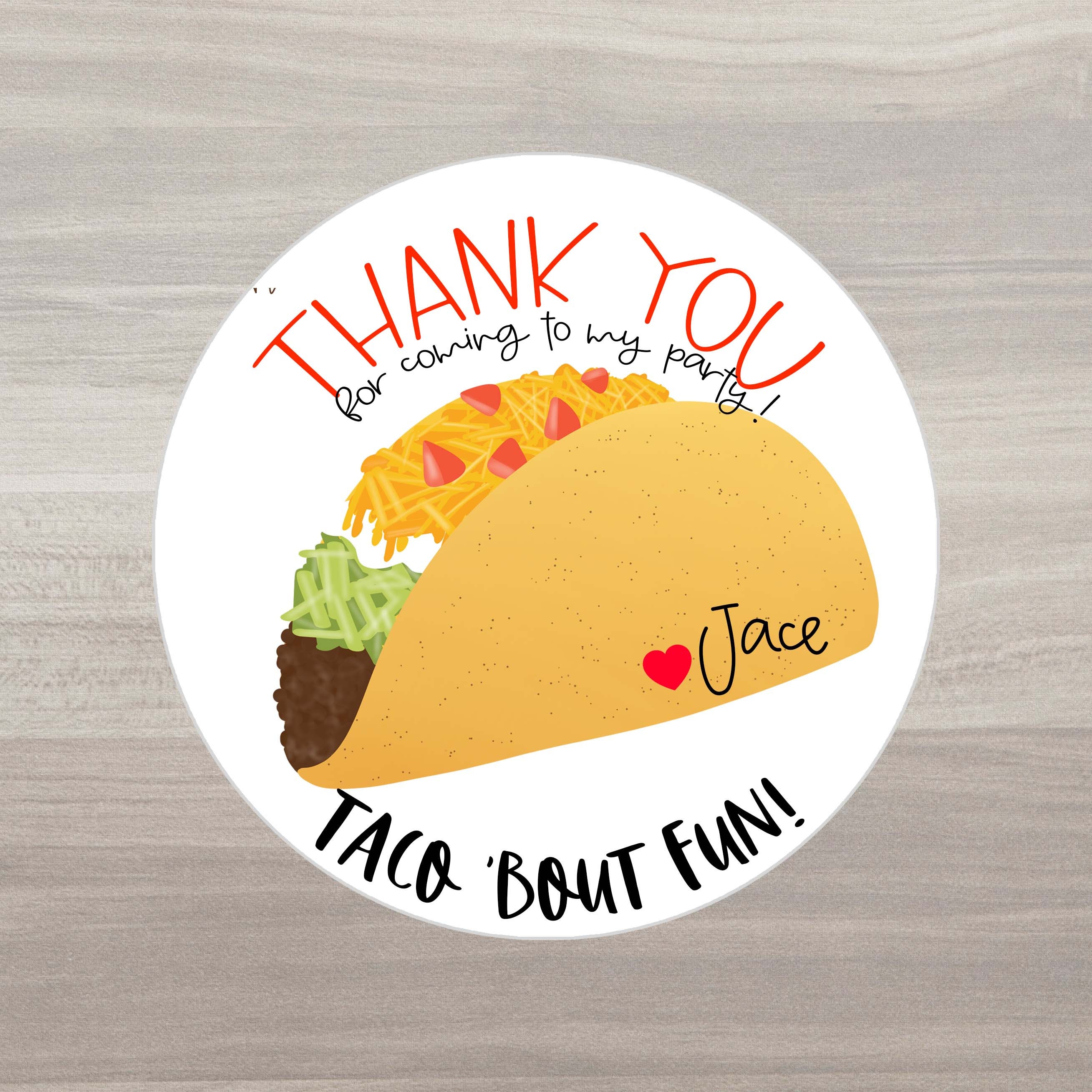 Taco Tuesday Humor Funny Food Inspirational Vinyl Sticker | Gifts Under 5  Dollars