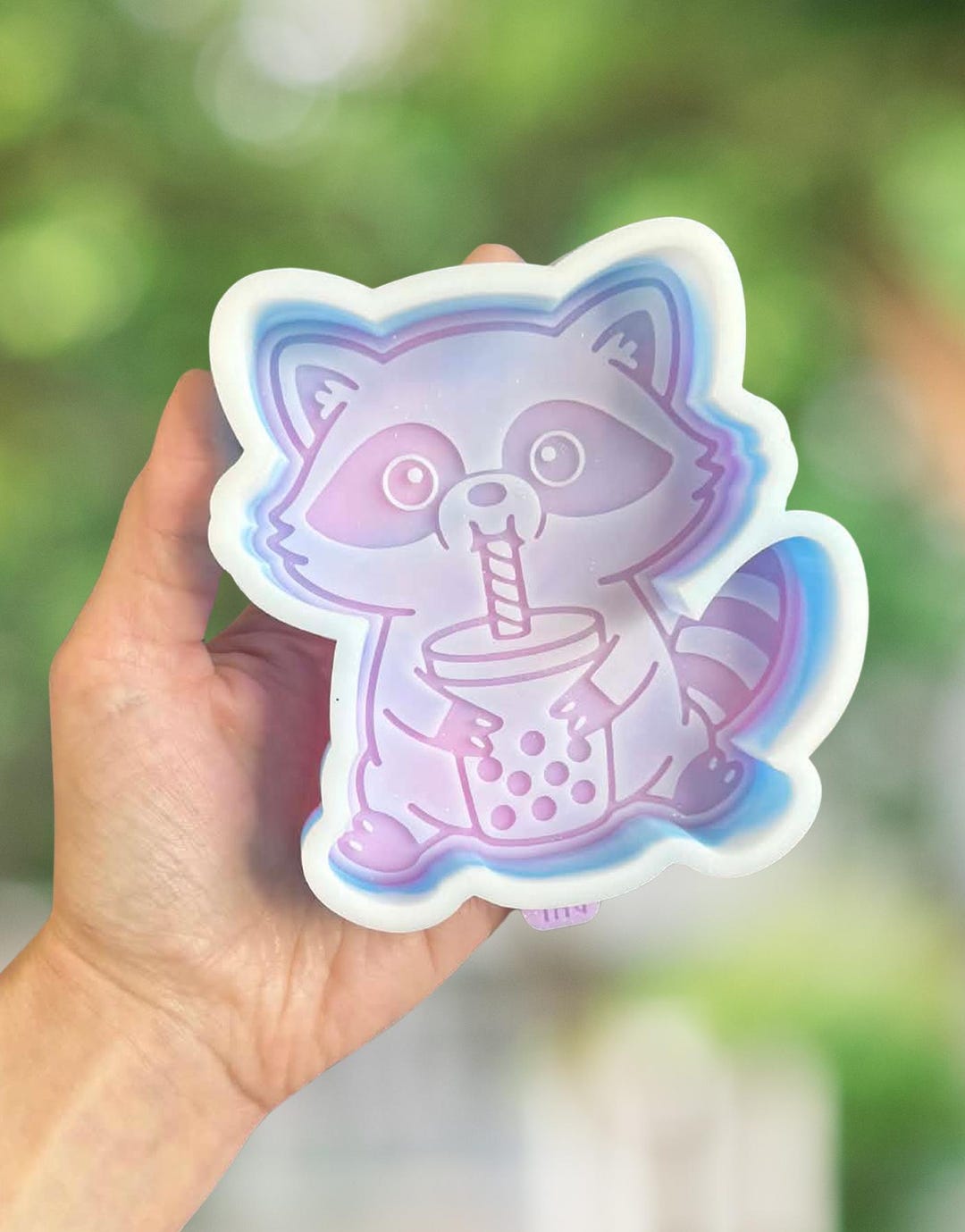 Fall Racoon Freshie Racoon Boba Tea Silicone Freshie Mold, Molds for Freshies and More - Etsy