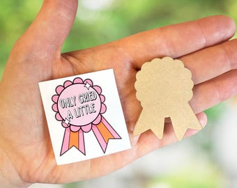 DIY Acrylic Badge Reel Blank with Vinyl Decal - Mental Health Award