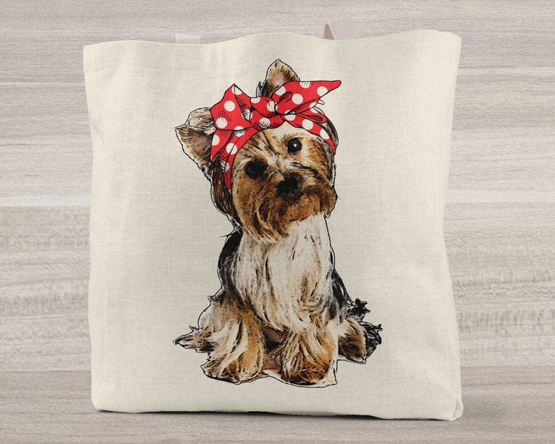 Yorkie Gifts Yorkie Tote Bag Gifts for Dog Lovers Yorkie Etsy