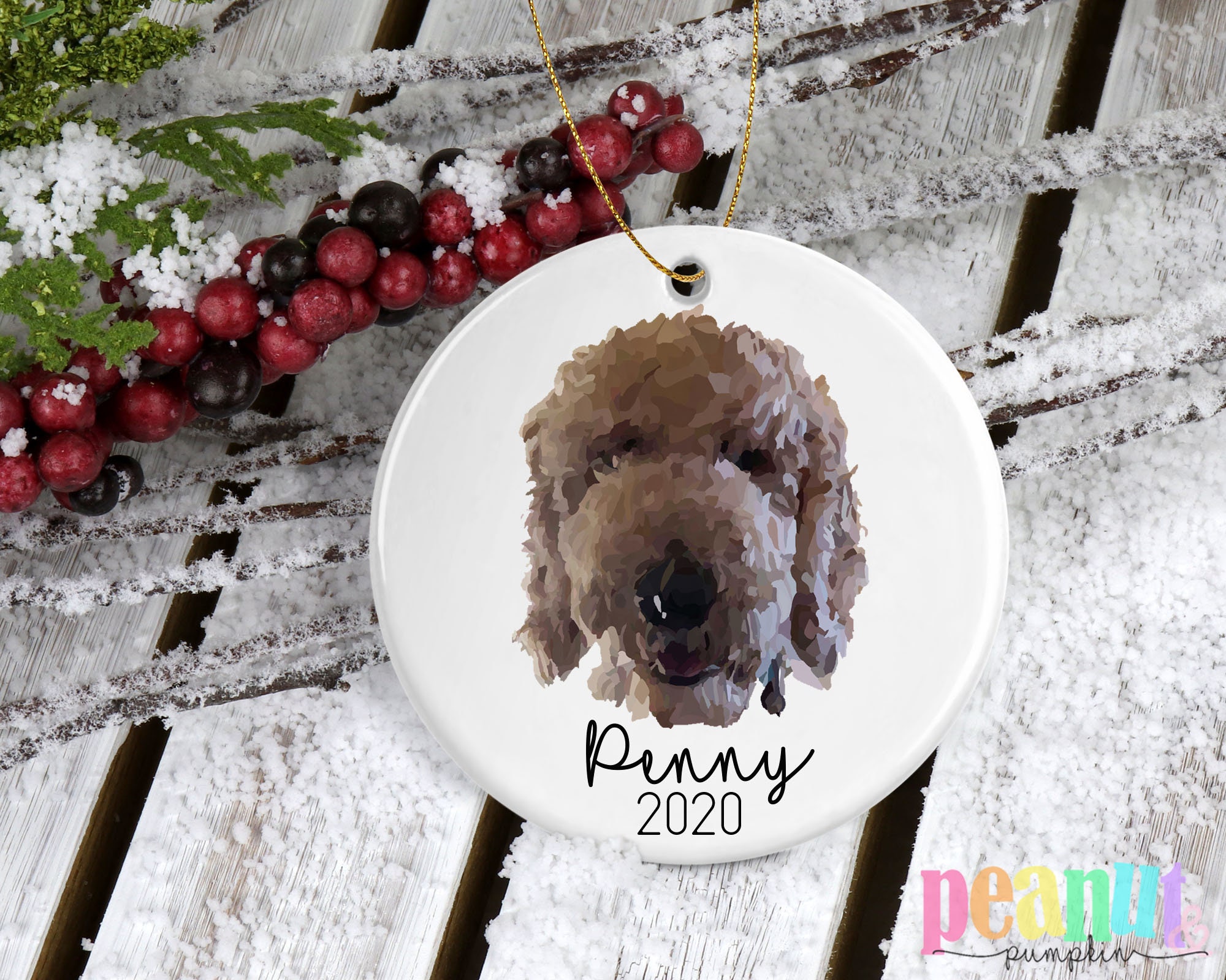 Goldendoodle Ornament Goldendoodle Gift Pet Christmas Etsy