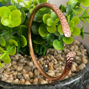 Copper Healing Bracelet Hammered Overlap Copper Cuff Bangle Handmade in Nepal Ideal for Gift image 3