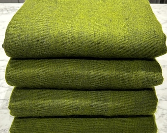 Grüne Yak Wolldecke / Oversized Schal/Überwürfe/Yoga Meditations Decke/Sofa Decke/Reiseüberwurf/Handmade in Nepal