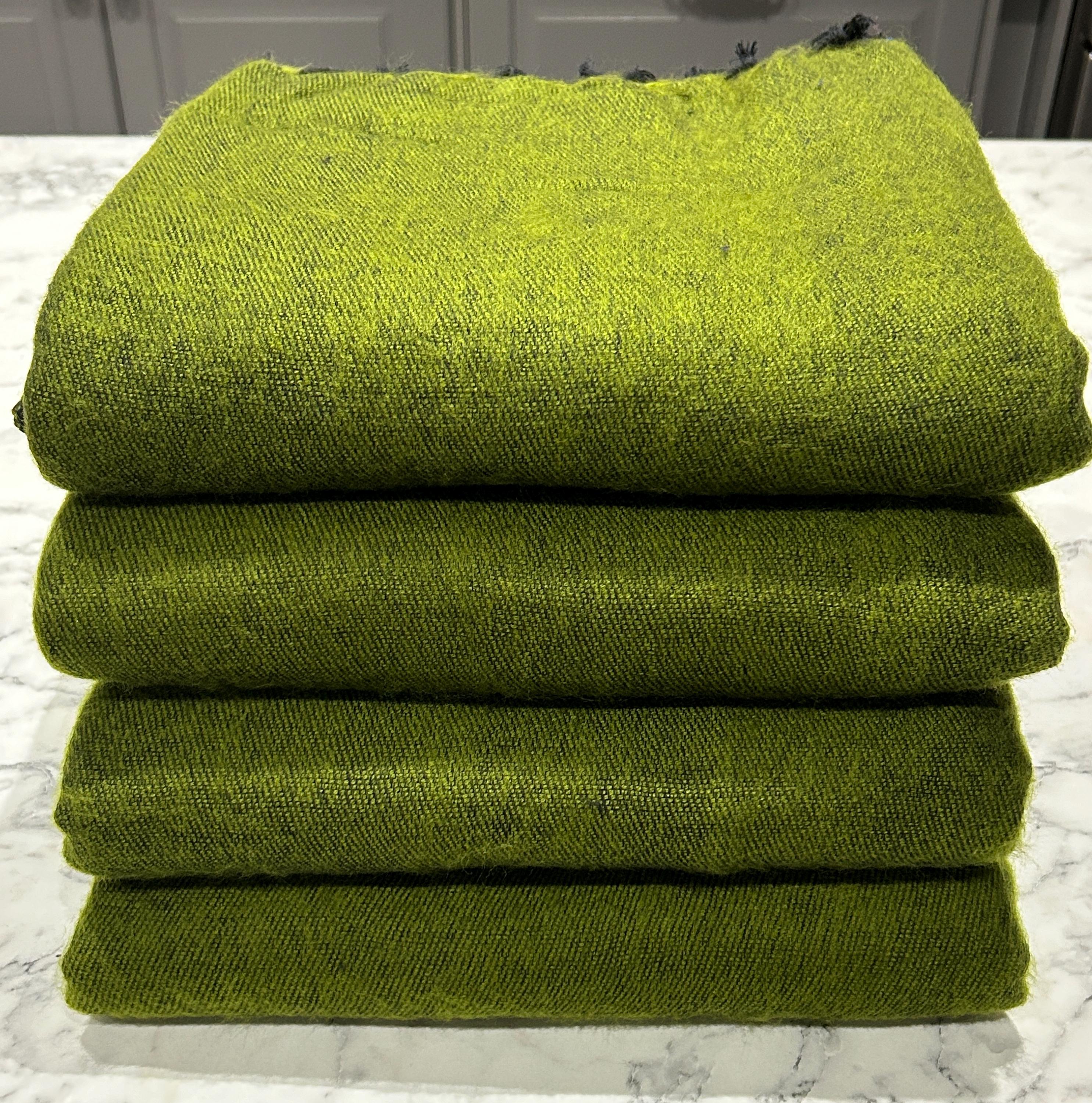 Green wool blanket new arrivals